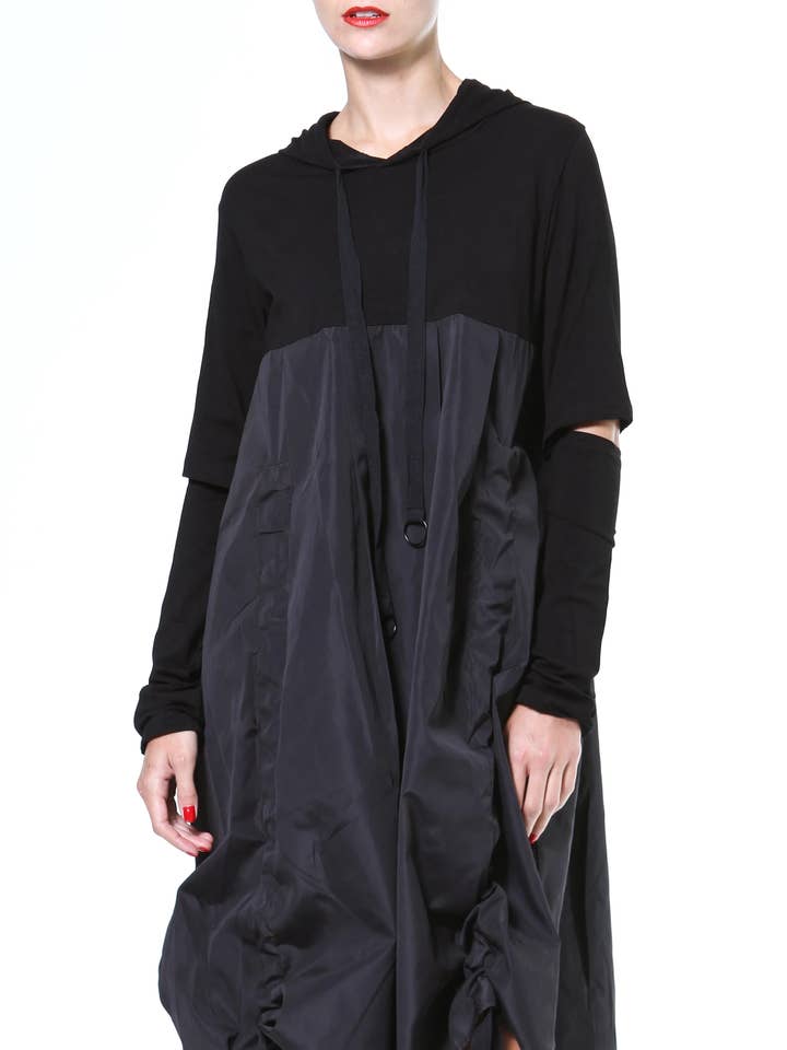 Vestido tecido de malha ousado por atacado de Luxe & Leather by Madonna & Co