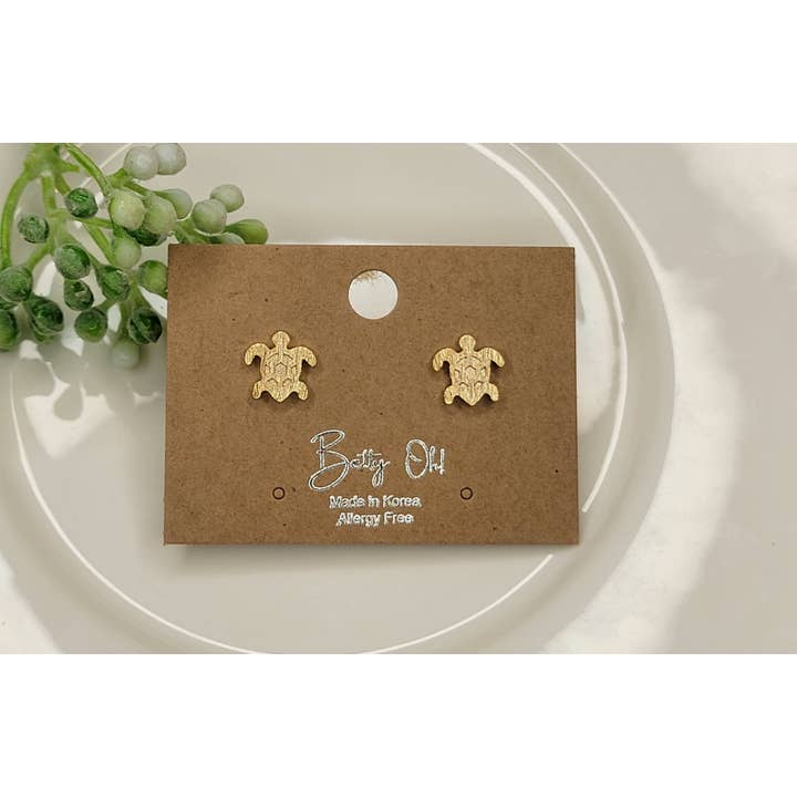 Turtle Post Earrings for wholesale by BETTYOH INC