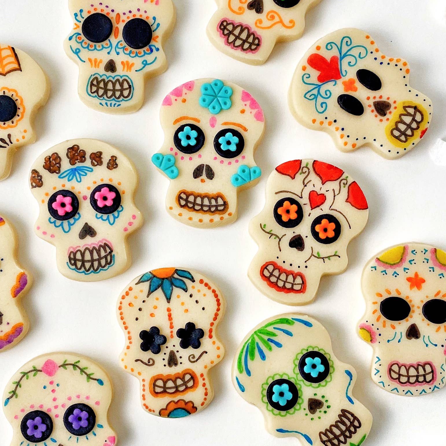 marzipops - Wholesale Caramel - Gourmet Marzipan Day of the Dead Sugar Skulls3