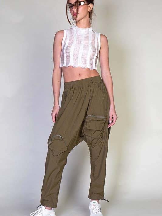 Cargo Baggy Pants With 3D Pockets for wholesale by Rehab Lab