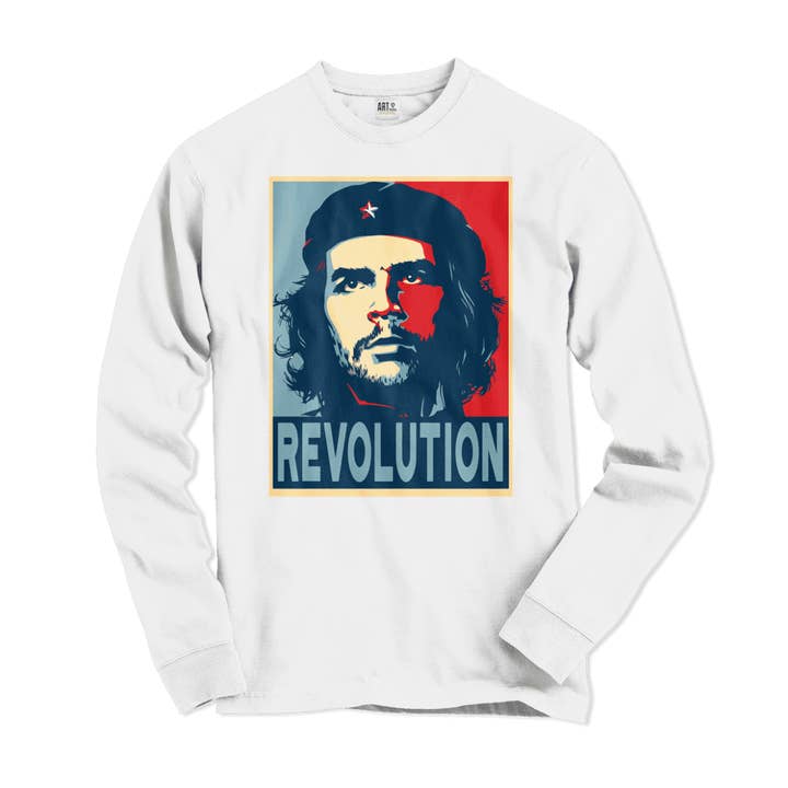 Art-O-Rama Shop – wholesale T-shirts med screentryck – Unisex – Che Guevara Revolution, Hope Style långärmad skjorta1