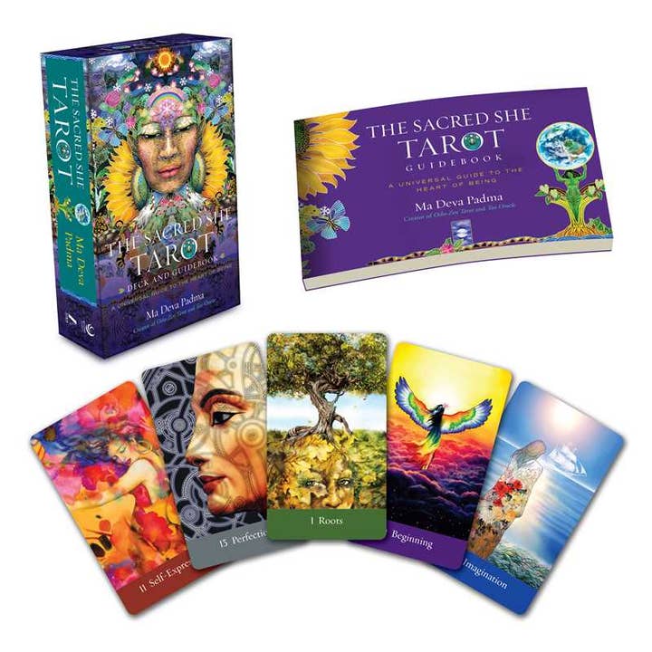 Simon & Schuster - Wholesale Tarot Cards - Sacred She Tarot Deck and Guidebook by Ma Deva Padma1