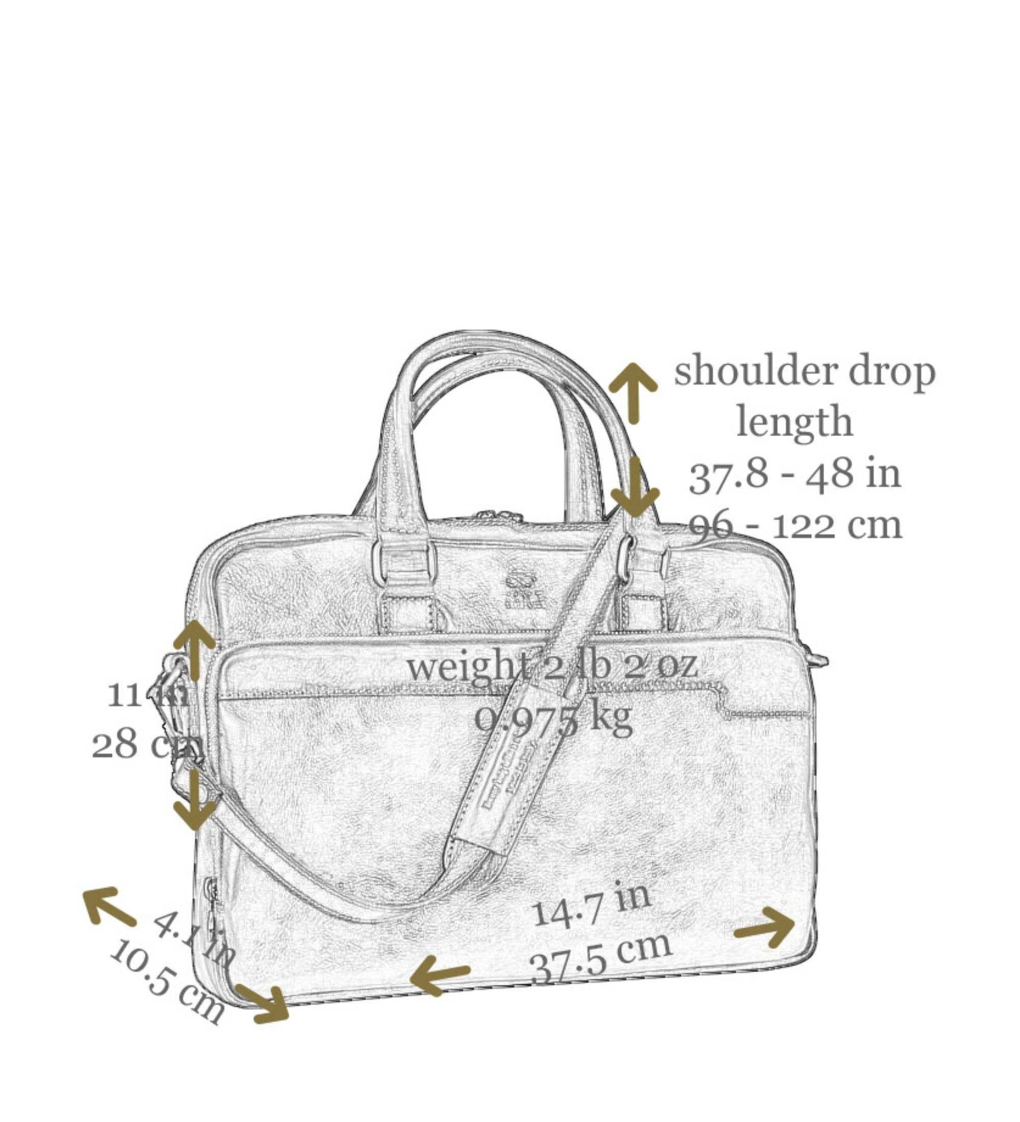 Time Resistance - Wholesale Briefcase - Unisex - Leather Briefcase Laptop Bag - Orlando13