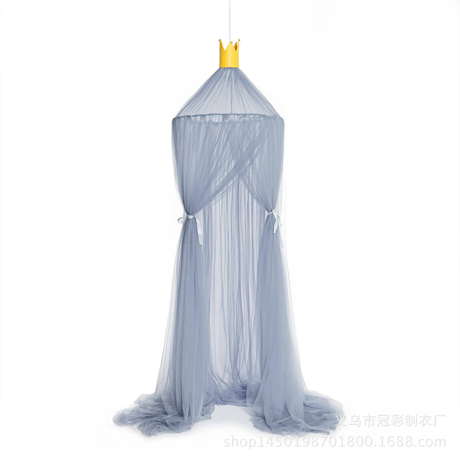 MyKids-USA® - Wholesale Bed Canopy - Kids & Baby - Children’s Room Round Top Baby Crib Mosquito Net, Trendy Summer Palace-Style Bed Canopy, Installation-Free Baby Mosquito Protection Cover6