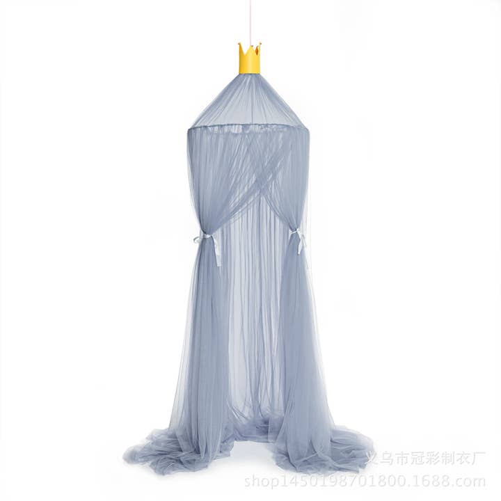 MyKids-USA® - Wholesale Bed Canopy - Kids & Baby - Children’s Room Round Top Baby Crib Mosquito Net, Trendy Summer Palace-Style Bed Canopy, Installation-Free Baby Mosquito Protection Cover6