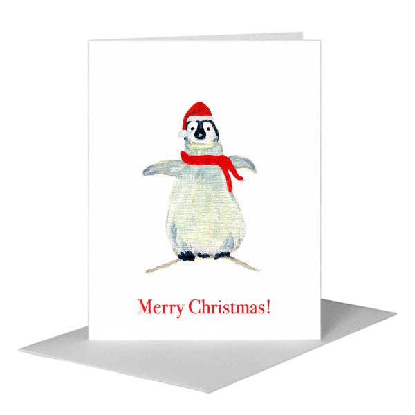 Penguins, Greeting Card (#7316P) for wholesale by Printed Canvas