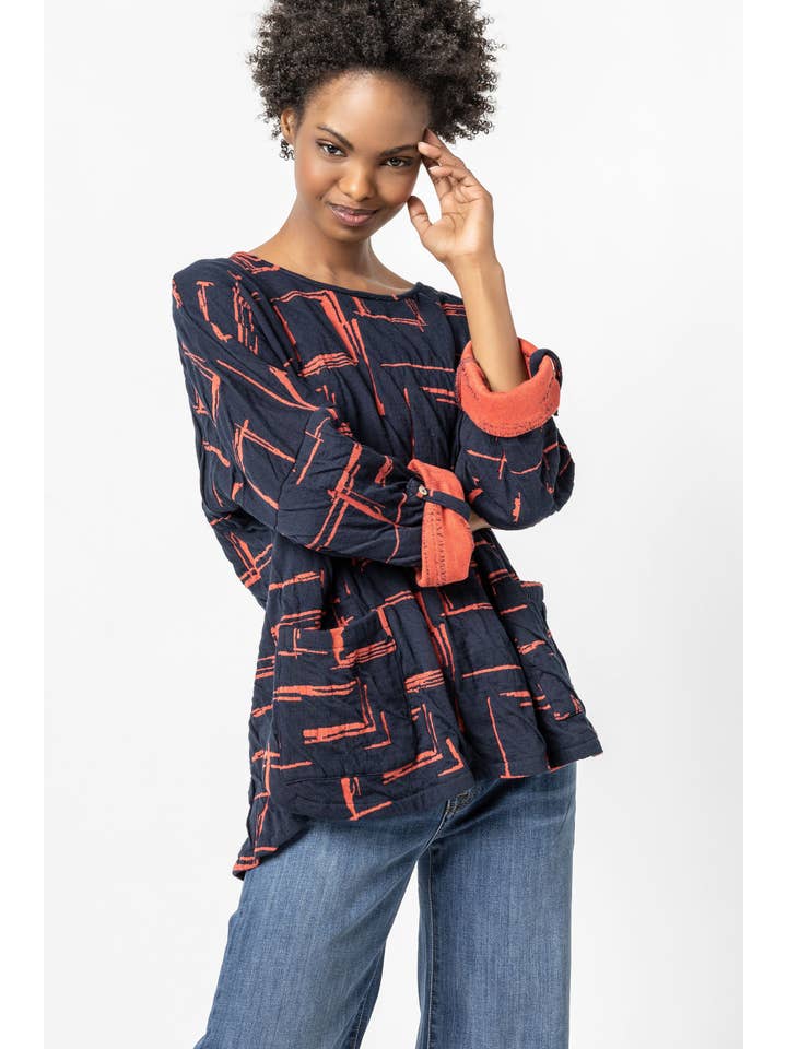 Komil - Wholesale Blouse - Women's - Liana Weave Dolman Top