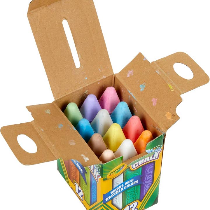 Innovarix - Vendita all'ingrosso Gesso - Gessetti Lavabili per Marciapiede Crayola - 12 Colori3