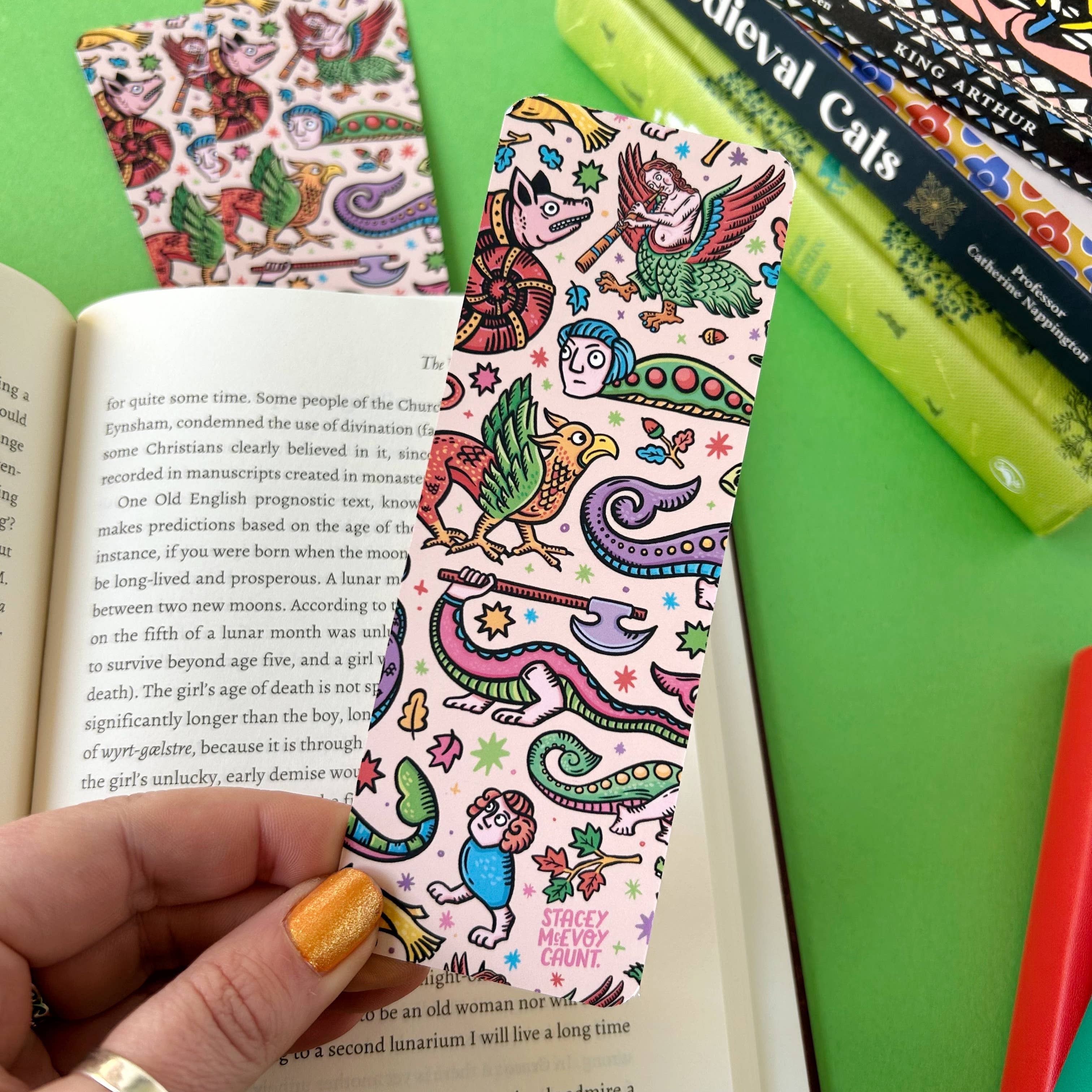 Stacey McEvoy Caunt - Wholesale Bookmark - Medieval Menagerie Bookmark1