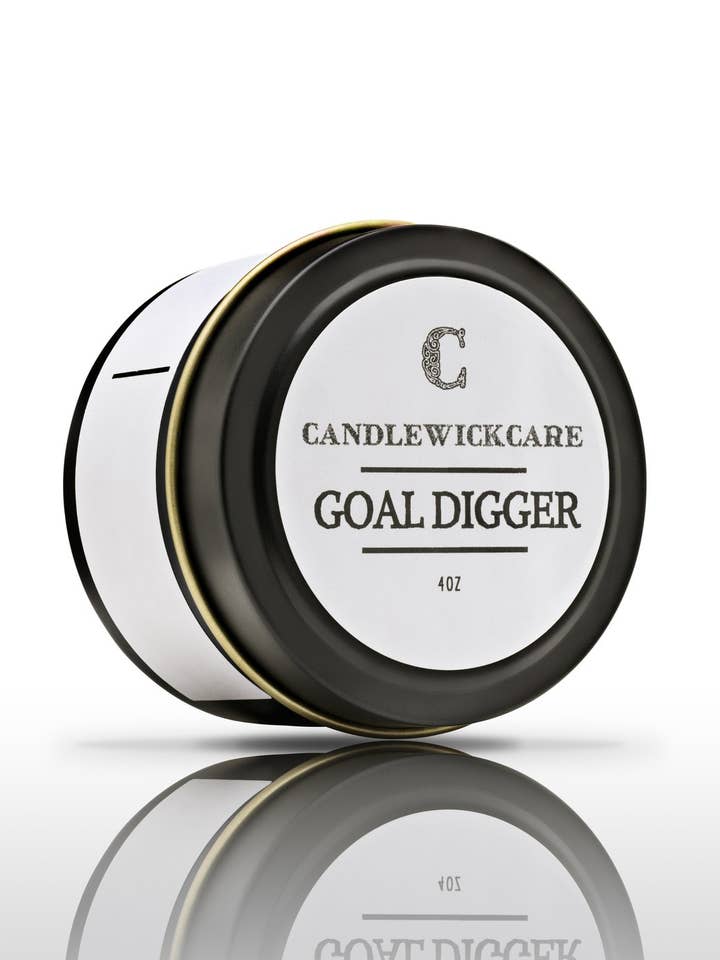 CandlewickCare Goal Digger Duftkerze im Glasgefäß (4 Unzen) für den Großhandel von CANDLEWICKCARE
