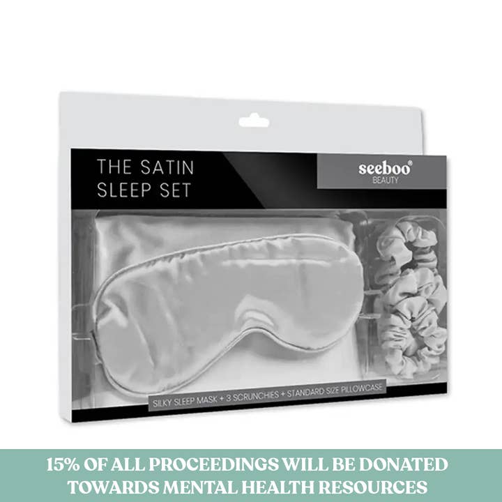 seeboo - Wholesale Bedding Pillowcase/Sham - De-Stressing Satin Sleep Set - SUPPORTS MENTAL HEALTH