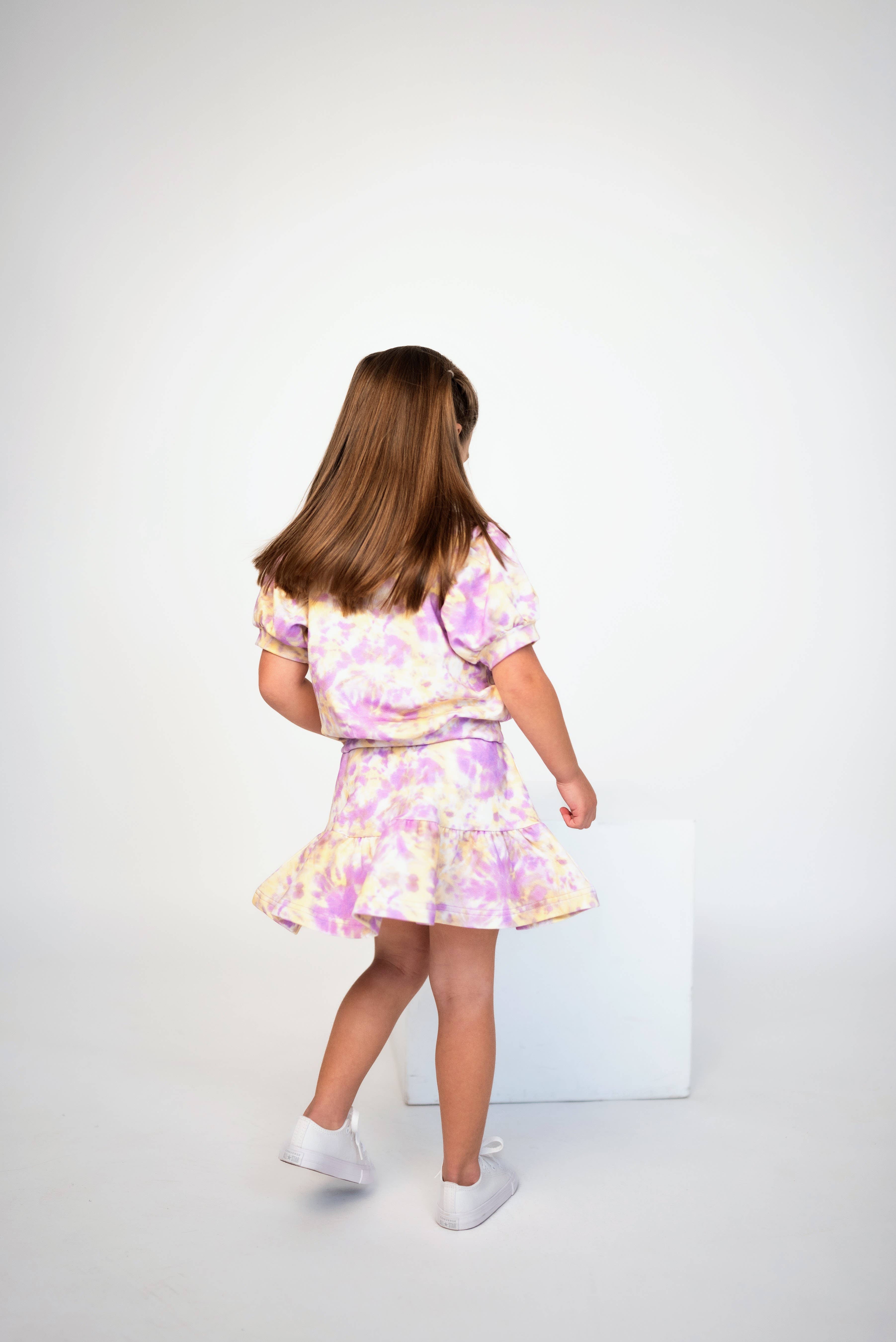 ntrl co. - Vente Ensemble haut et jupe – enfant - Ensemble Jupe Tourbillon de Carnaval | Mardi Gras | Coton Bio3