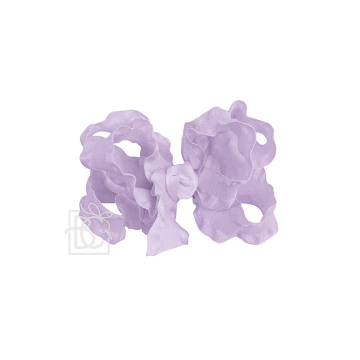 Beyond Creations, LLC - Wholesale Hair Bow - Kids - DOUBLE RUFFLE BOW ON CLIP12