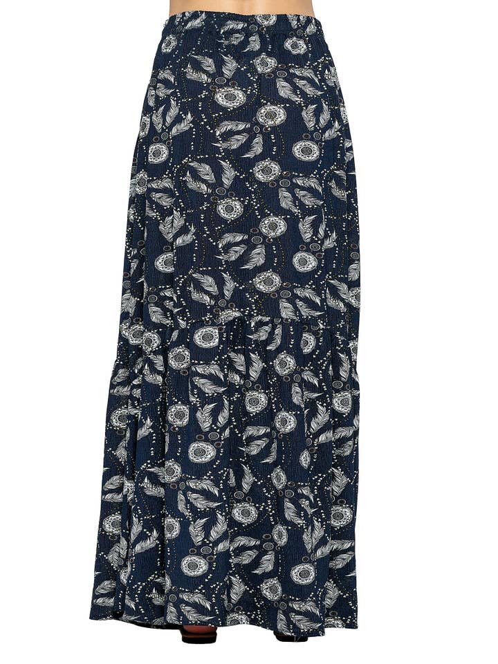 Yak & Yeti - Wholesale Skirt - Women's - SALE Skirt Floral Dreamcatcher Loose Fit