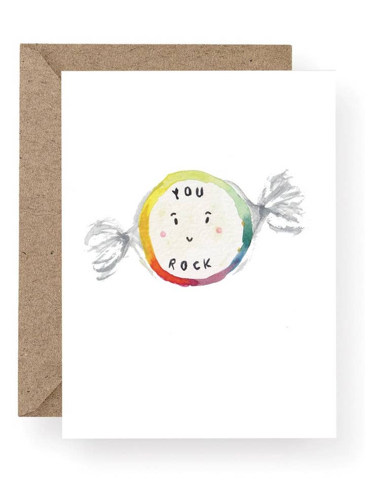 WS293 You Rock Seaside Sweet Greeting Card for wholesale by Western Sketch