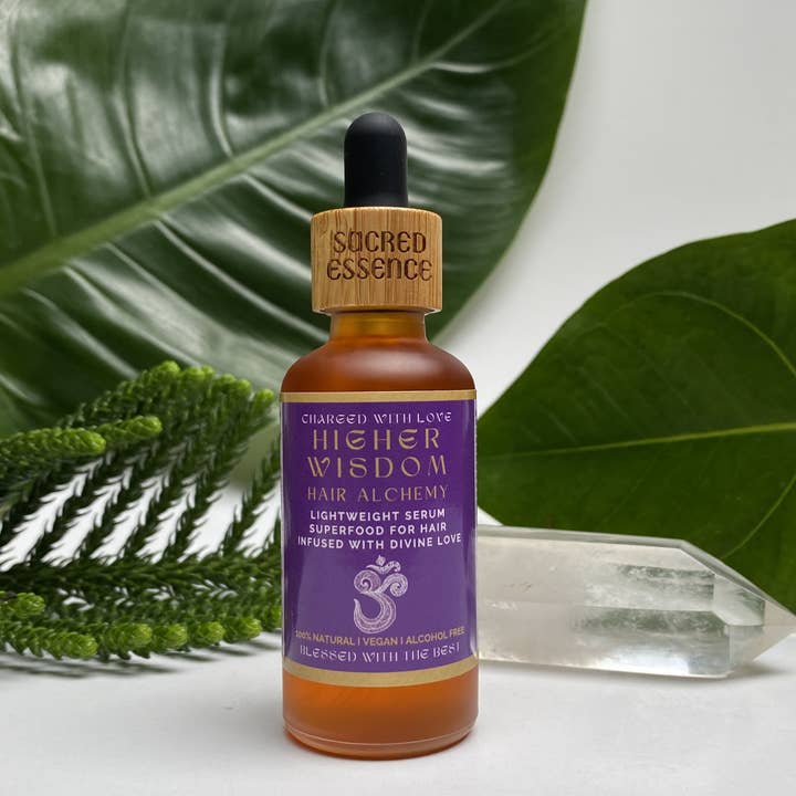 The Sacred Essence – wholesale Hårolja – HÖGRE VISDOM - 16 Kraftfull hårväxt och stärkande oljor1