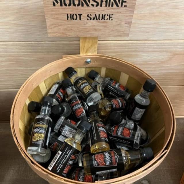 Fairhope Favorites, Inc. - Wholesale Hot Sauce - Bulk Mini Assorted Moonshine Hot Sauce - 3 Originals1