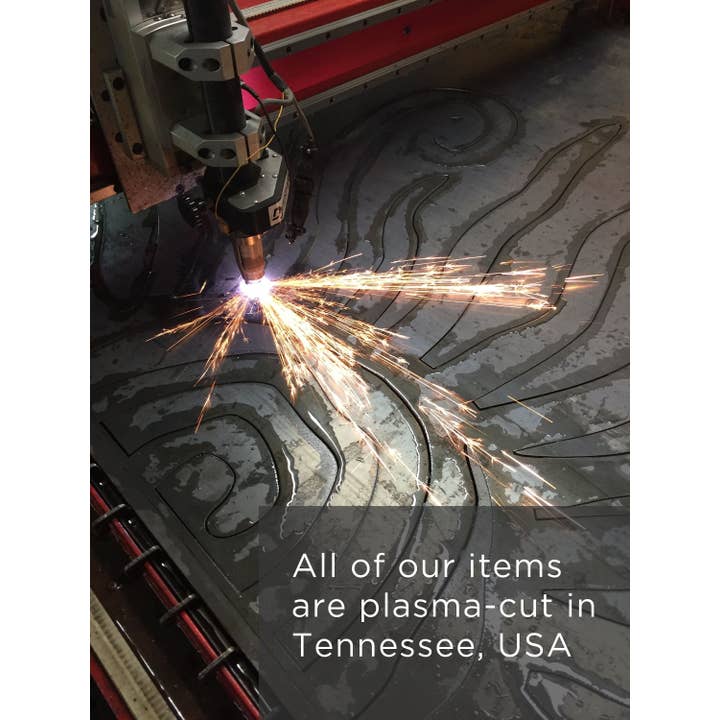 Highland Ridge | Handmade Home Decor - Wholesale Outdoor Ornament/Decor - Metal Dog + Butterfly Statue2