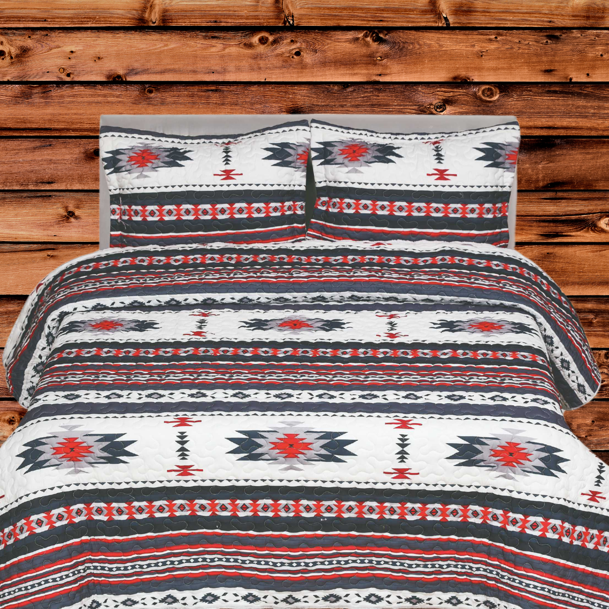 Unidos Collection - Wholesale Bedding Set - Unidos Collection™ Laredo Quilt 3pc Set (Group 2)4