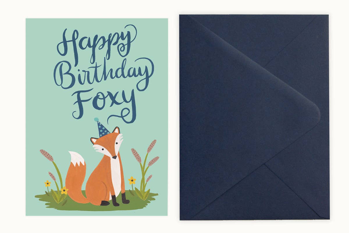 LoveLight Paper - Wholesale Birthday Card - Foxy - Birthday Card1