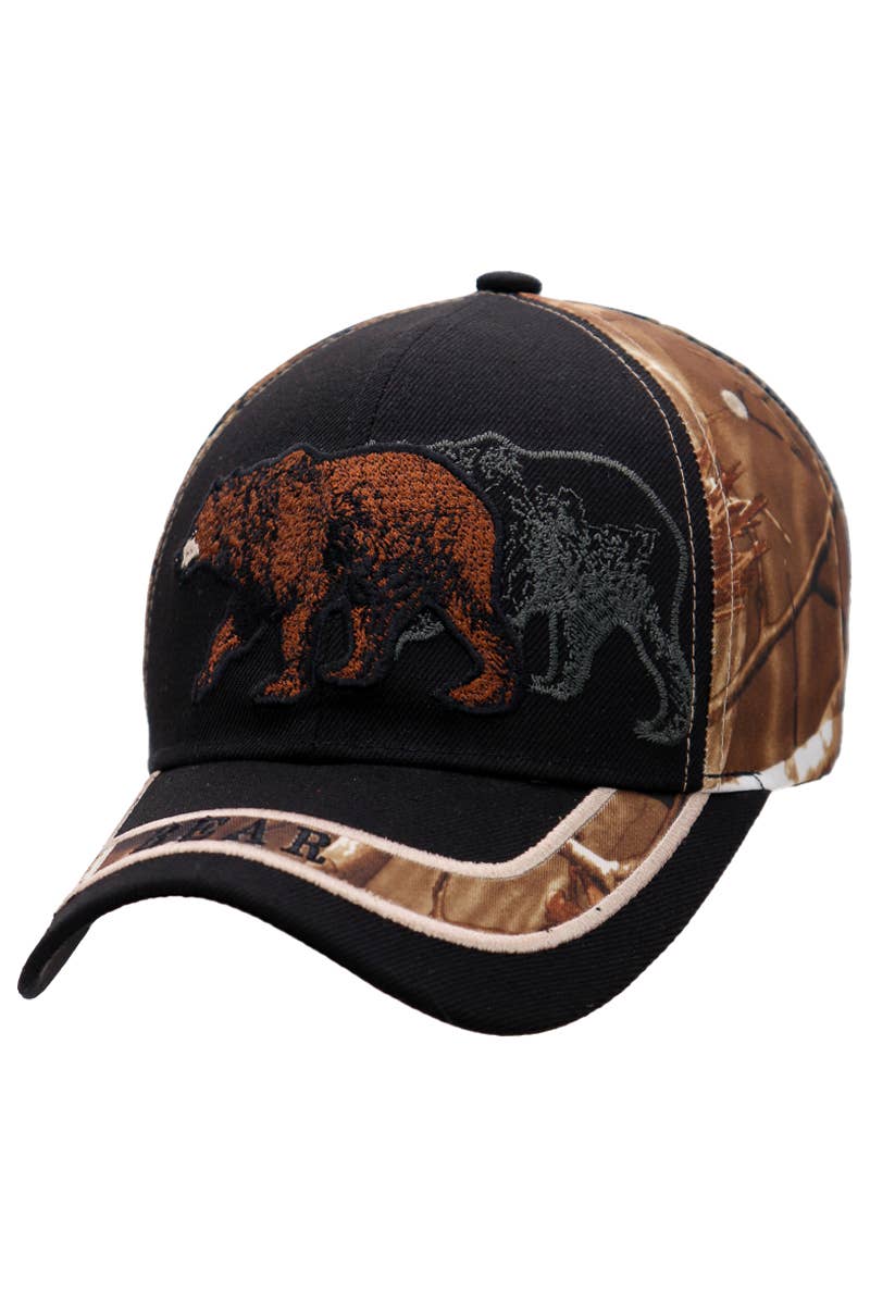 Cap Zone - Wholesale Baseball Cap - Unisex - Grizzly Bear Logo Baseball Cap3