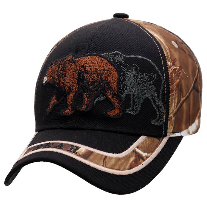 Cap Zone - Wholesale Baseball Cap - Unisex - Grizzly Bear Logo Baseball Cap3
