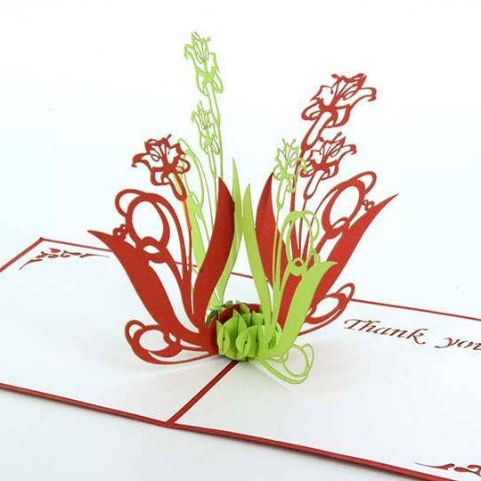 Obrigado Narcisos por atacado de Henry Pop Up Cards