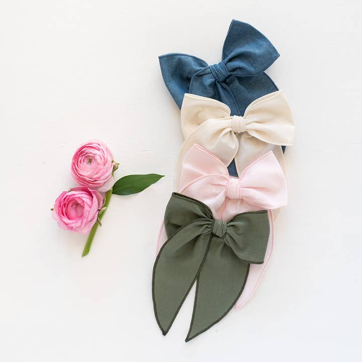 Simply Sweet Bow - Wholesale Hair Bow - Kids - Slipper - Edged Bow3