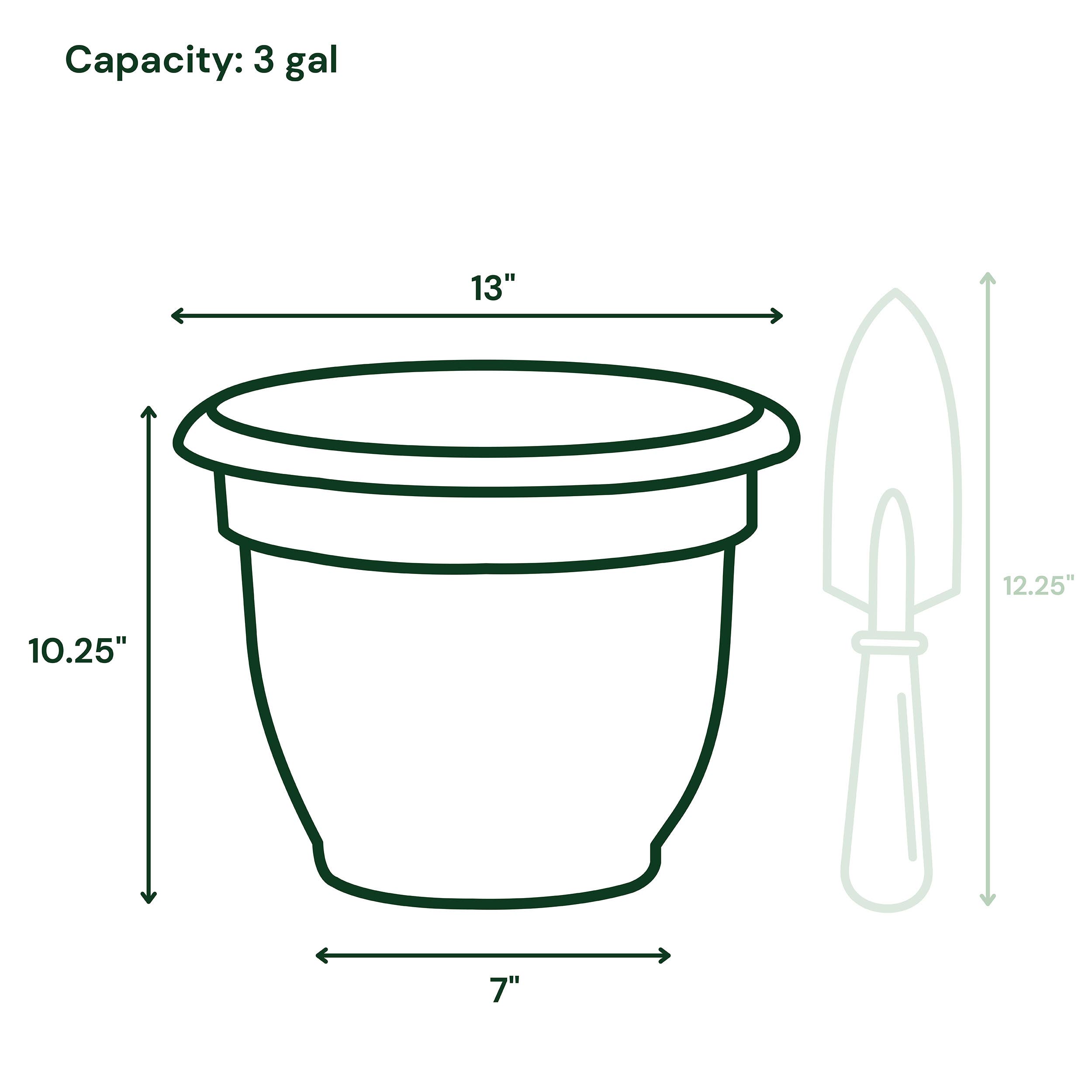 Bloem - Wholesale Plant Pot - Ariana Self-Watering Plastic Planter - Small to Medium Sizes10