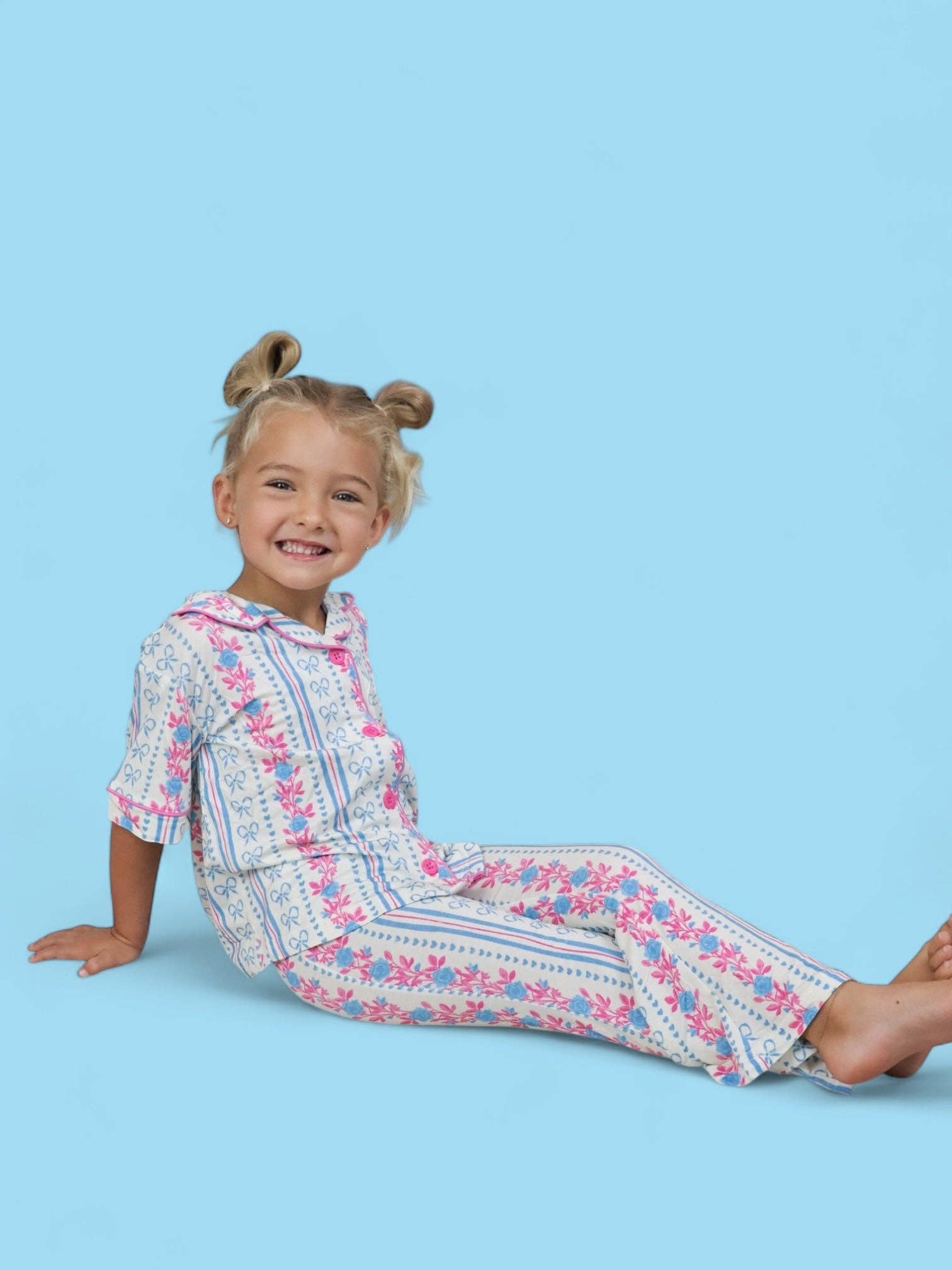 Dream Big Little Co. - Wholesale Sleepwear Set - Kids - PETITE POSIE DREAM GIRL'S FLARE SET7