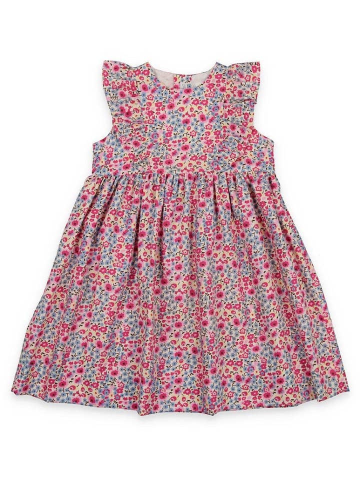 Vestido floral fruncido para bebés y niñas (bebés y niños pequeños) para venta al por mayor de Julius Berger & Carriage Boutique