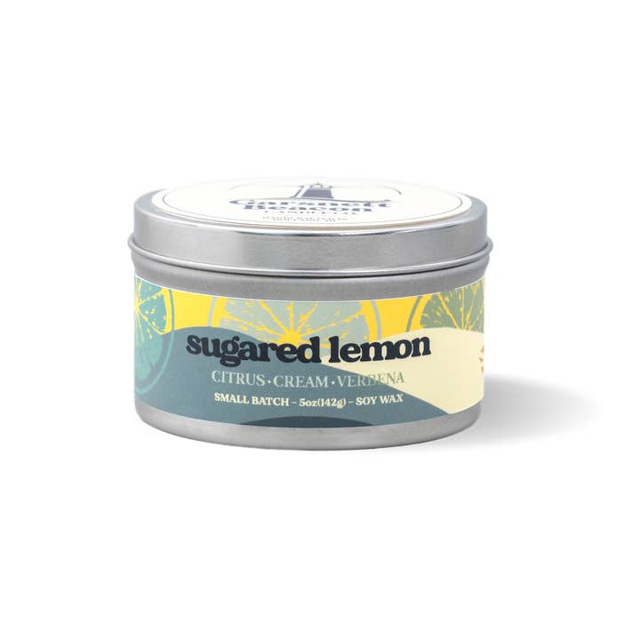 Garsnett Beacon Candle Co. - Wholesale Jar/Filled Candle - Sugared Lemon Candle - Citrus, Cream, Verbena Scent3