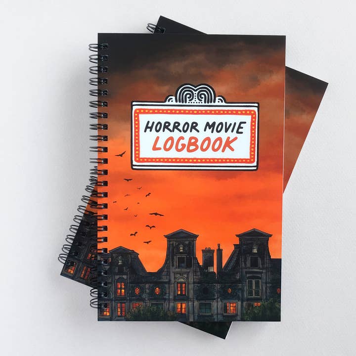 Horror Movie Logbook | Journal for Tracking Scary Movies for wholesale by Artful Pixels