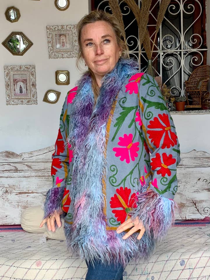 Boho sigøjner Ibiza jakke for engroshandel hos Aurobelle Ibiza