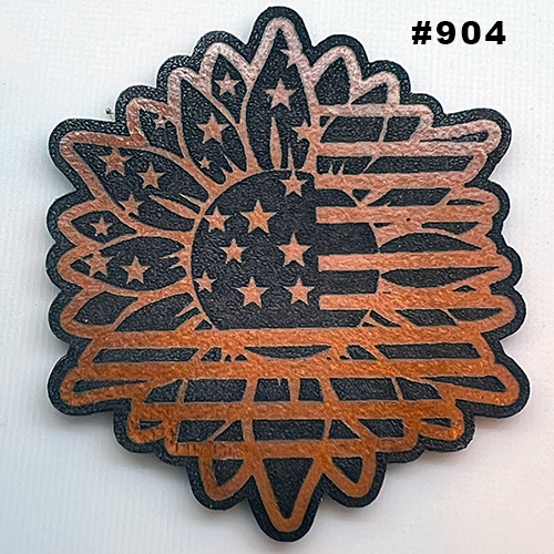 Wild Heritage Apparel - Venta al por mayor Accesorio para sombrero - Hombre - Parche de sombrero de cuero grabado personalizado27