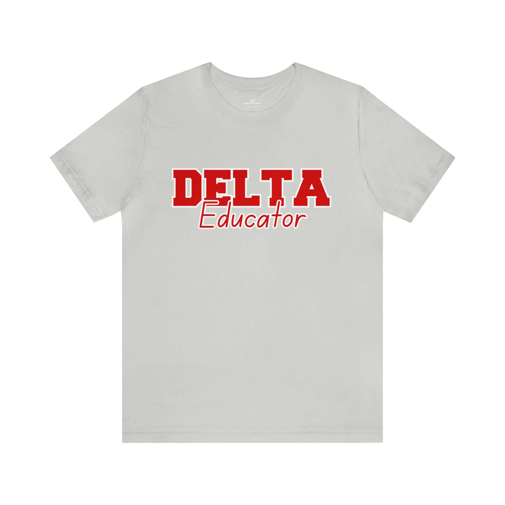 OFC Tees & Gifts – wholesale Screen printed t-shirt – Women′s – Delta Sigma Theta Sorority Inspired Educator T-Shirt, Delta7