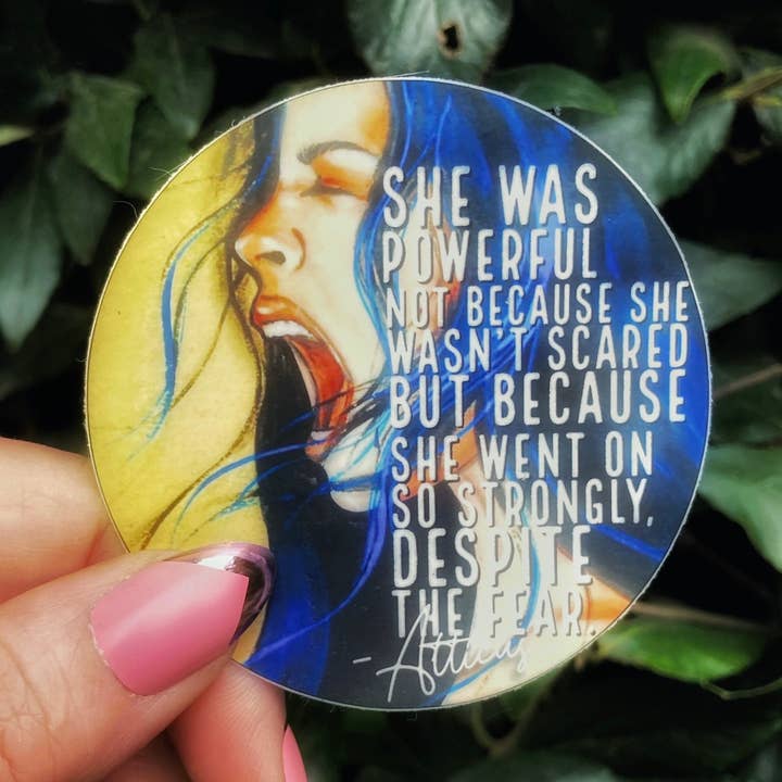 NEWLY REDESIGNED Blue Screamer Atticus quote for wholesale by The Art of Jaymee Laws