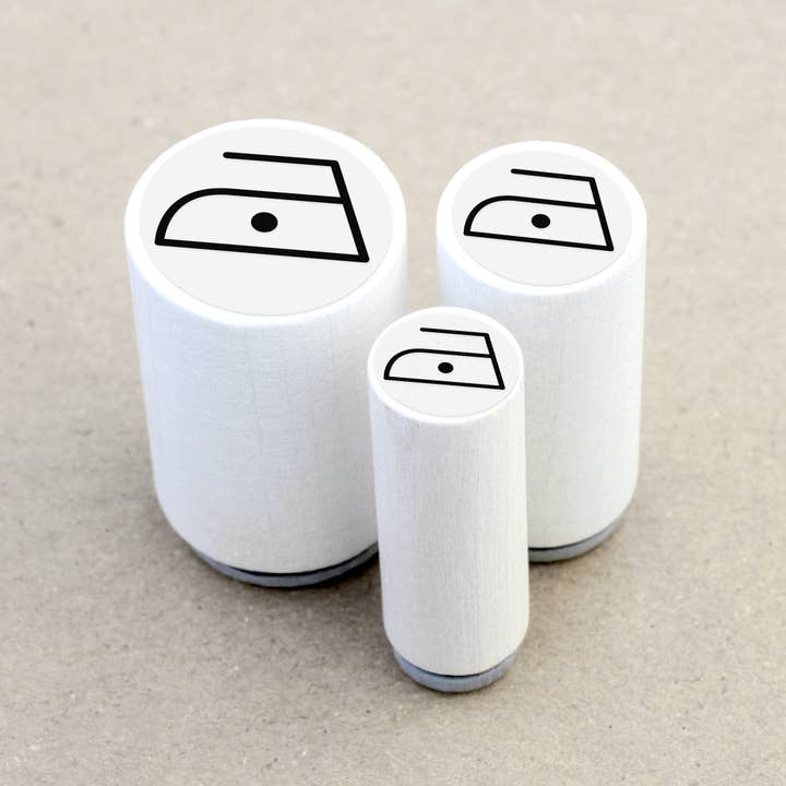Merry and Bright - Wholesale Rubber/Decorative Stamp - Mini-stamp ironing up to max. 110 degrees (washing symbol)1