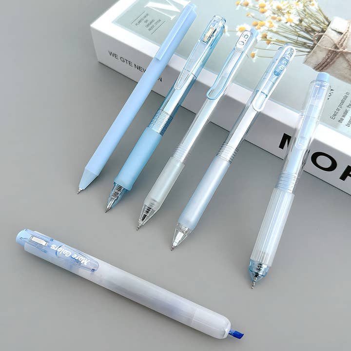 Wrapables.com - Wholesale Pen - Wrapables Retractable Rollerball Pens and Highlighter Set 610