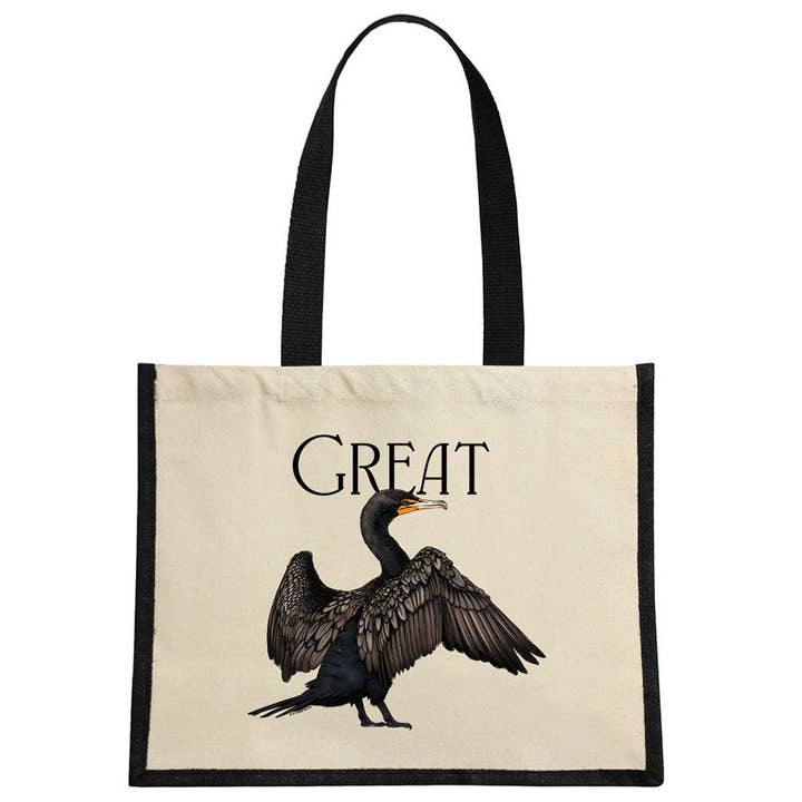 Bolsa de Yute Crema y Negra Wild Giggles Great Shag para venta al por mayor de Stubbs Mugs