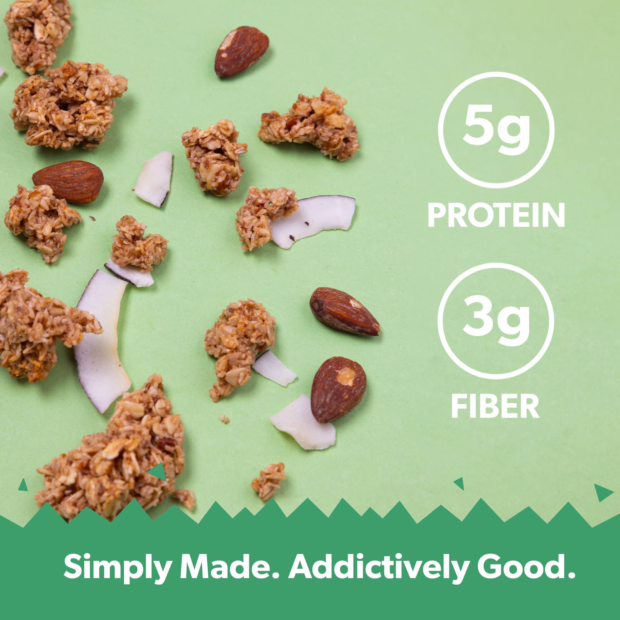 Breakin Snacks - Wholesale Granola - Coconut Almond: Protein & Fiber Granola Bites (10pk)3