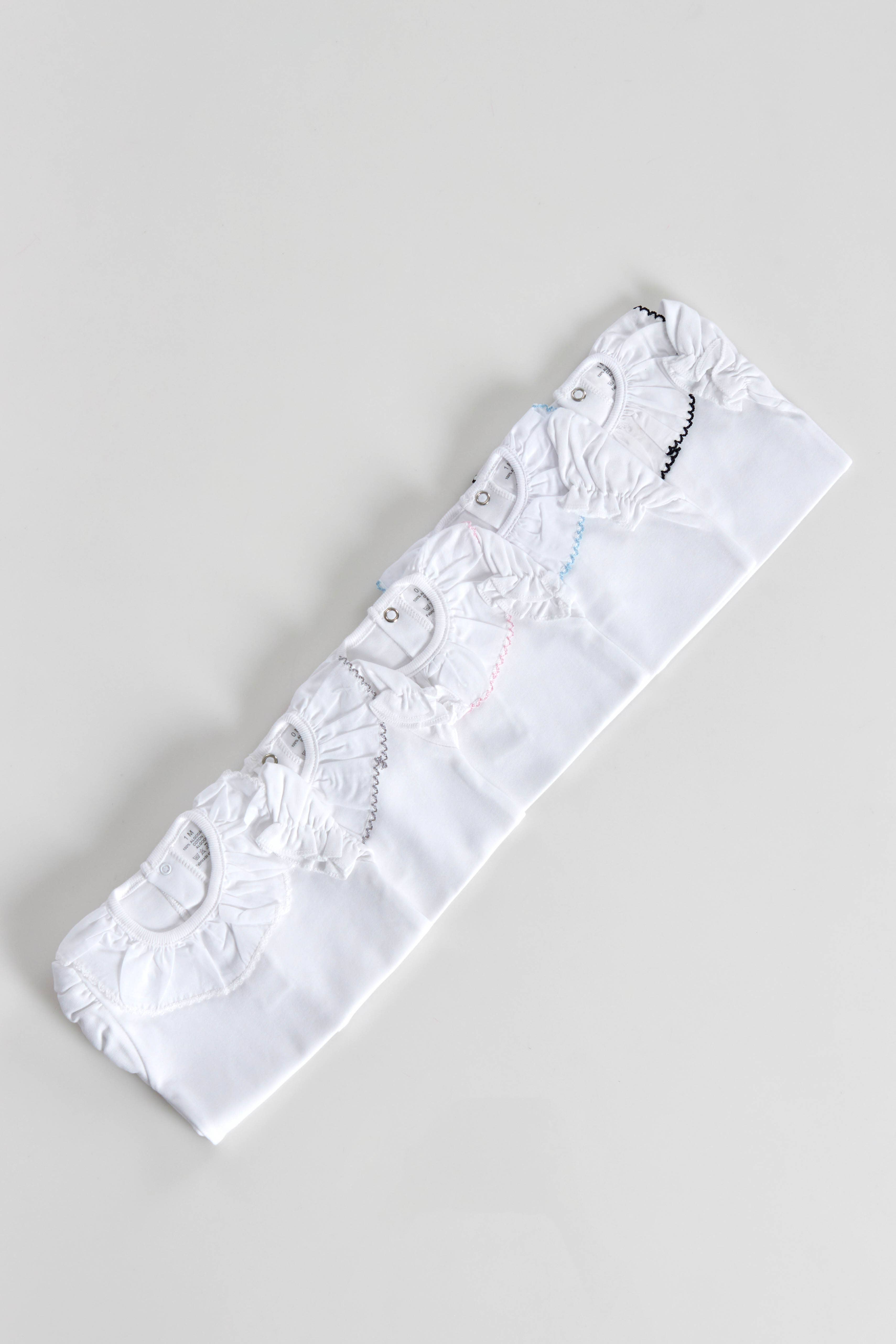 Amorim Gerações, LDA - Vente Body (sans pieds) – bébé - Body en coton manches courtes avec col à volants 610/00