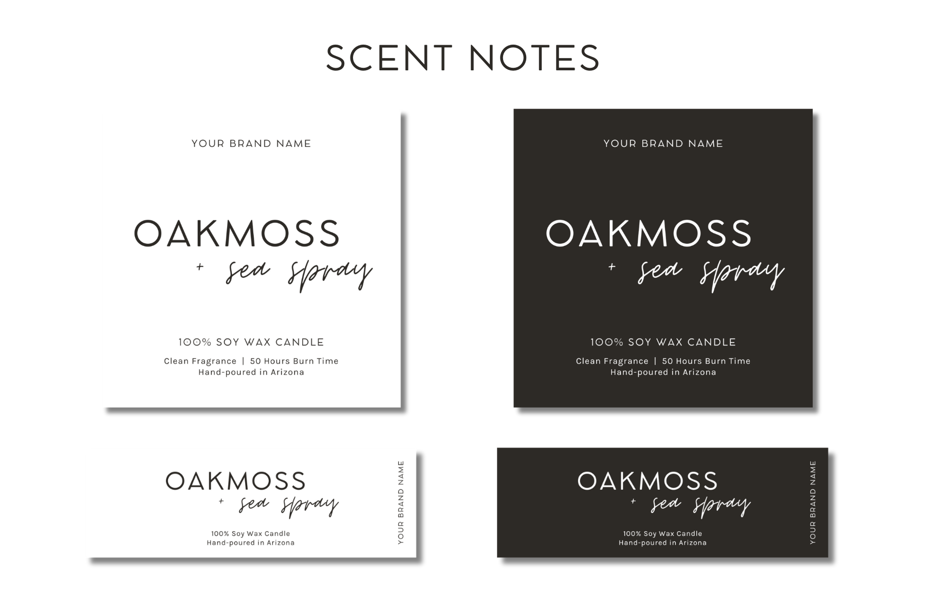 Light + Bark Candle Co. - Wholesale Jar/Filled Candle - 10oz Custom Branded Private Label White Jar Soy Wax Candle5