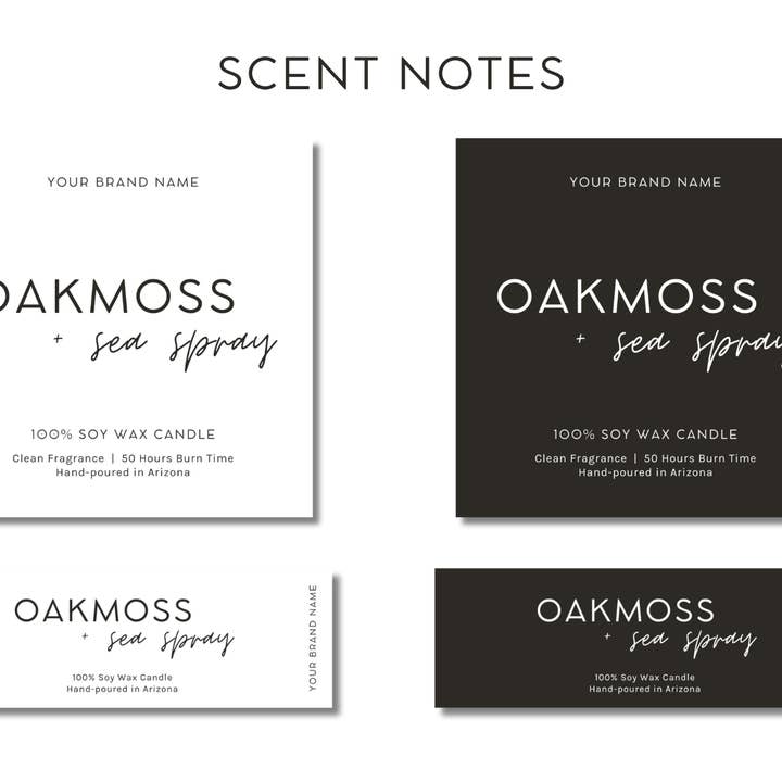 Light + Bark Candle Co. - Wholesale Jar/Filled Candle - 10oz Custom Branded Private Label White Jar Soy Wax Candle5