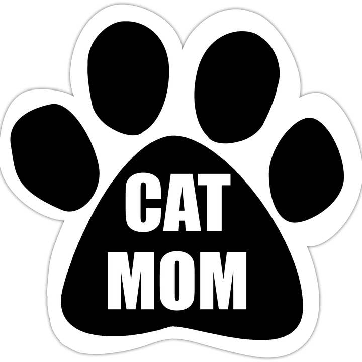 Cat Mom Paw Shaped Car Magnet for wholesale by E&S Pets