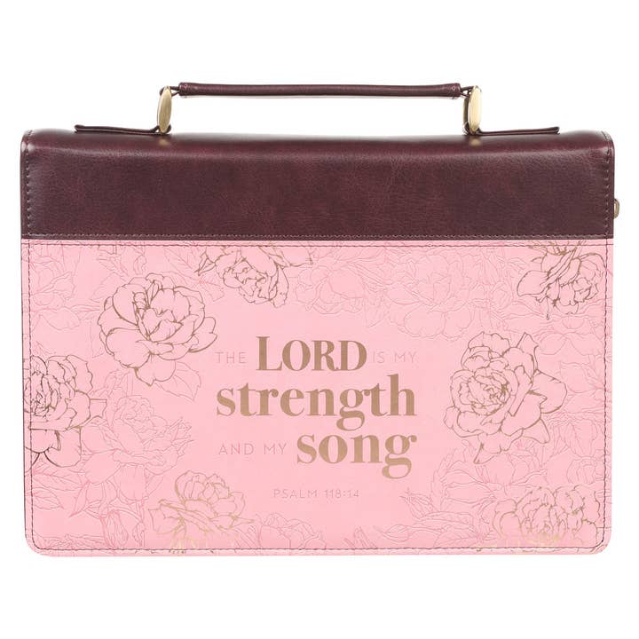 Bible Cover Fashion Lord is My Strength & My Song Ps. 118:14 for wholesale by Christian Art Gifts