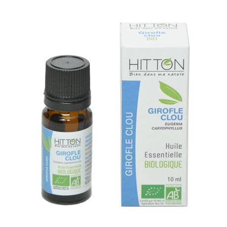 Huile essentielle Girofle bio 10 ml pour la vente par Hitton