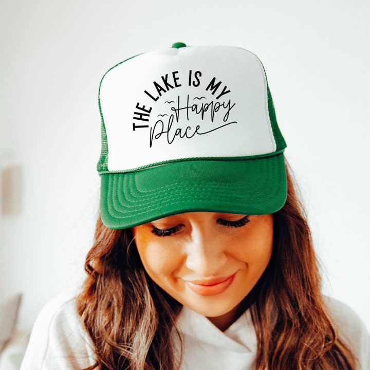 Lake Is My Happy Place Trucker Hat for wholesale by Untamed Country