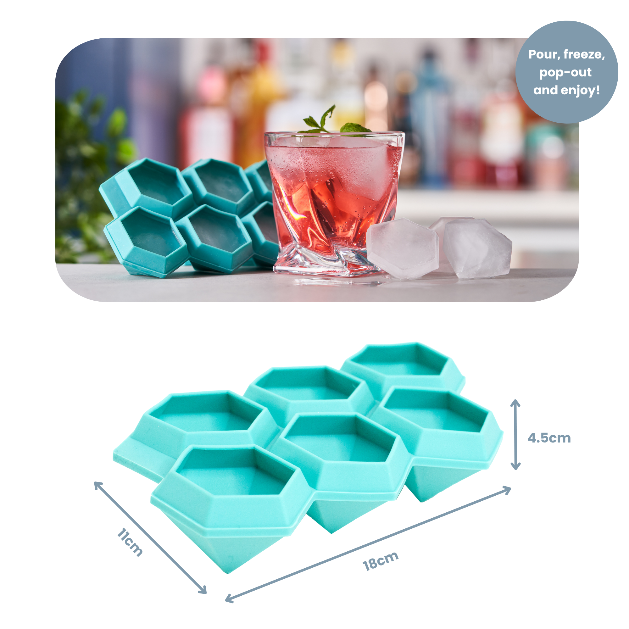 UBERSTAR - Wholesale Ice Tray/Mold - Diamond Ice Tray - Silicone Ice Mold3