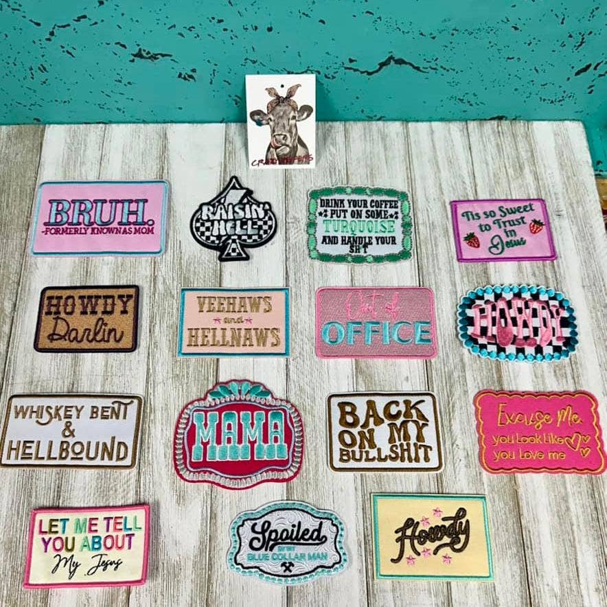 Crazy Heifers Wholesale - Wholesale Patch - Embroidered Statement Patches-Iron on V47